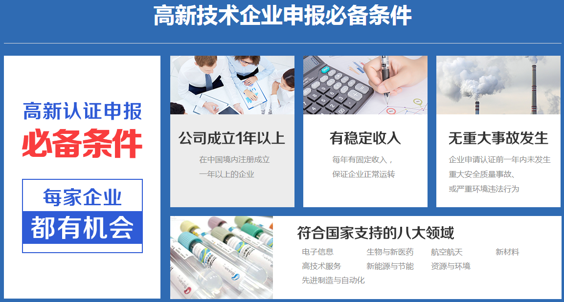 深圳高新技术企业认定申请条件